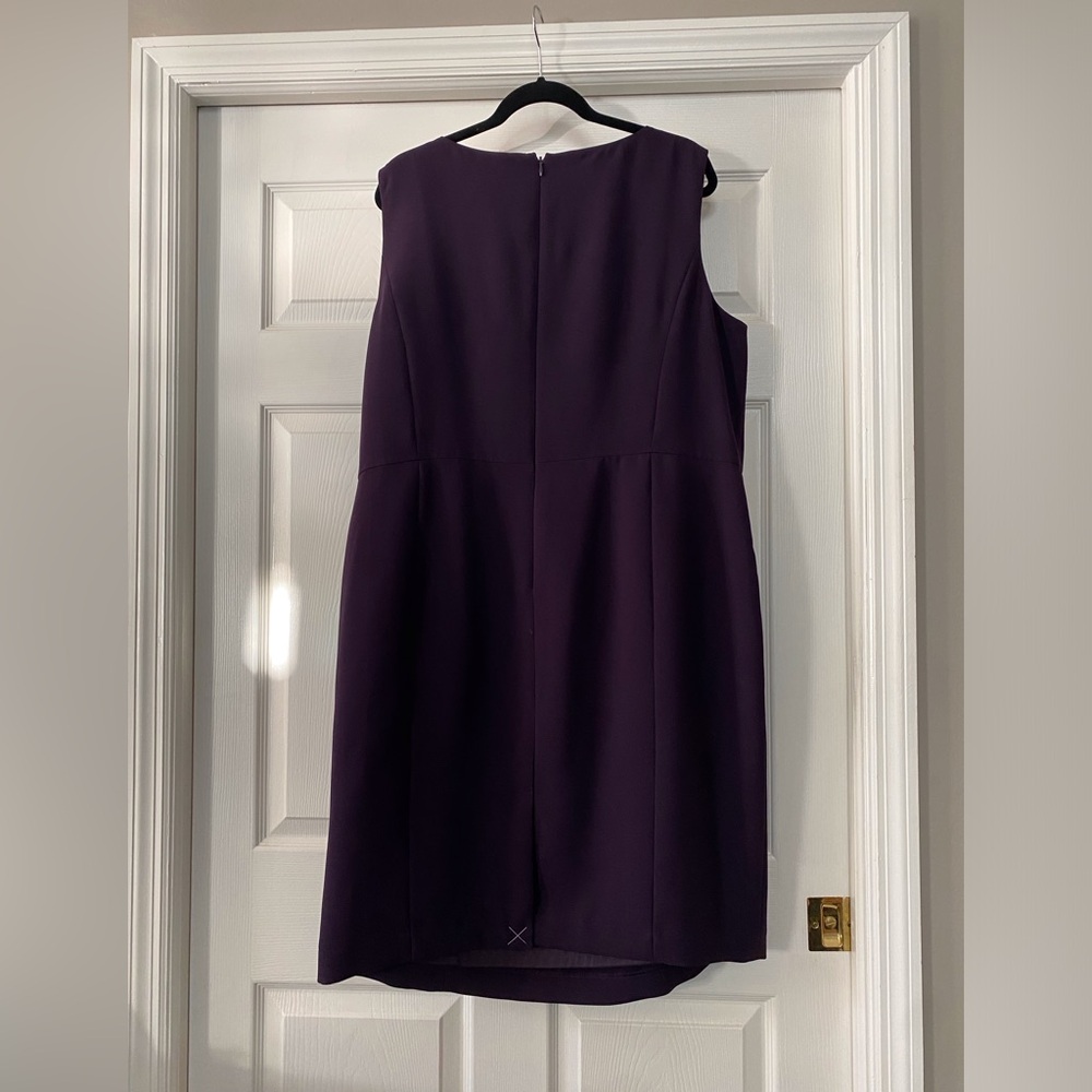 Talbots Deep Purple Midi Dress - Picture 3 of 3